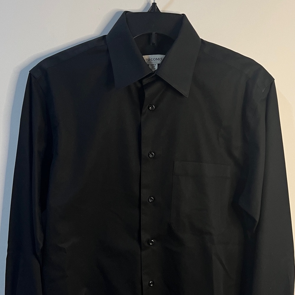 Black Dress Shirt - Pronto Uomo - 14.5, 32/33